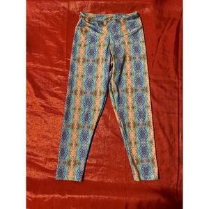 Balance Leggings Womens One Size Multicolor Kaleidoscope Stretch Activewear